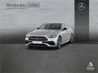 Gris selenita Usado 2025 Mercedes C220 AMG line Berlina | 48.500 € (Precio justo)