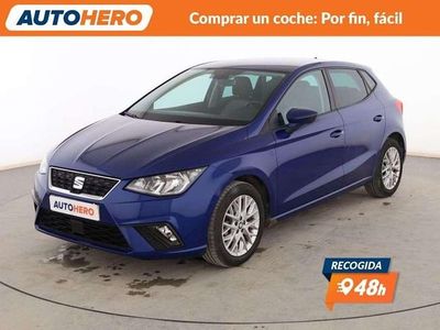 Usado Seat Ibiza Style Plus 80 CV (58 kW) 2019 Azul Utilitario