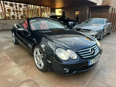 Usado Mercedes SL350 245 CV (180 kW) 2003 Negro Descapotable