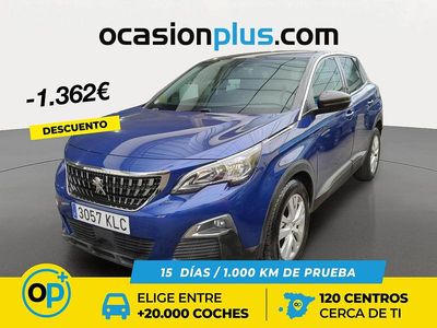 Azul Usado 2018 Peugeot 3008 Active Monovolumen | 14.990 € (Precio justo)
