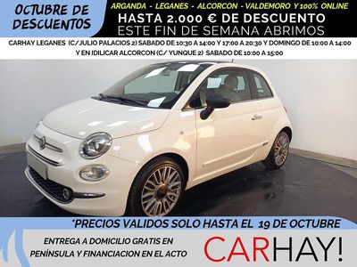 Usado Fiat 500 Lounge 69 CV (50 kW) 2017 Blanco Berlina