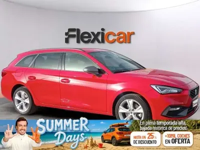 Usado Seat Leon FR 204 CV (150 kW) 2021 Rojo Utilitario
