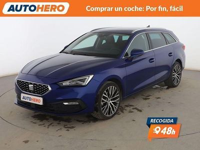 Usado Seat Leon XCELLENCE 150 CV (110 kW) 2020 Azul Familiar