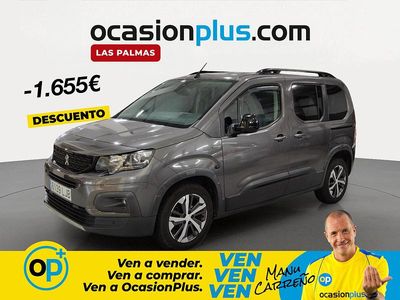 Usado Peugeot Rifter GT-line 100 CV (73 kW) 2020 Gris Monovolumen