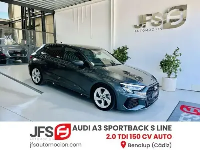 Usado Audi A3 Sportback S-Line 150 CV (110 kW) 2021 Gris Utilitario