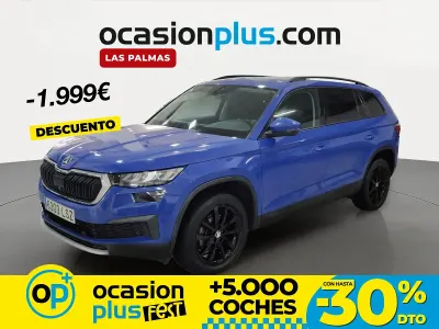 Käytetty Skoda Kodiaq Ambition 150 HP (110 kW) 2021 Sininen Katumaasturi