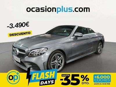 Usado Mercedes C220 194 CV (142 kW) 2019 Gris Descapotable