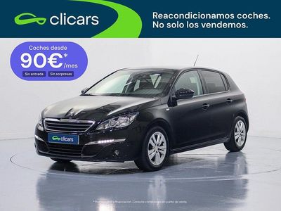 Usado Peugeot 308 Style 110 CV (80 kW) 2017 Negro Berlina