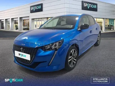 Usado Peugeot 208 Allure 100 CV (73 kW) 2022 Azul Utilitario