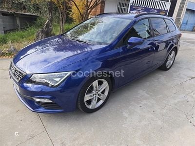 Azul Usado 2018 Seat Leon ST FR Familiar | 14.900 € (Precio justo)