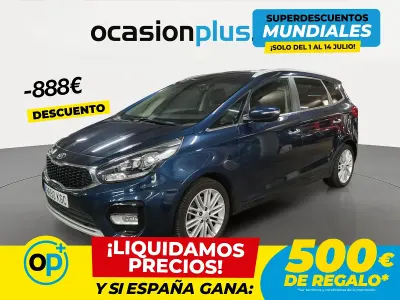 Usado Kia Carens 135 CV (99 kW) 2017 Azul Monovolumen