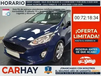 Usado Ford Fiesta Trend 126 CV (92 kW) 2021 Negro Berlina