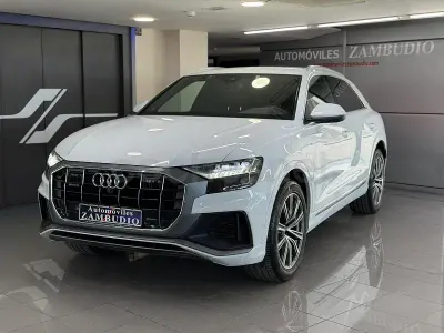 Usado Audi Q8 S-Line 286 CV (210 kW) 2019 Blanco SUV