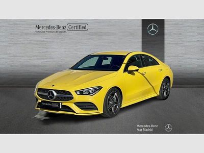 Amarillo Usado 2020 Mercedes CLA200 AMG line Berlina | 30.790 € (Precio justo)