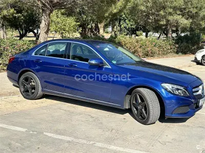 Usado Mercedes C250 AMG line 211 CV (155 kW) 2015 Azul Berlina