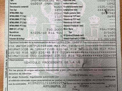 Gris / plata Usado 2011 Ford Kuga Titanium SUV | 2499 €