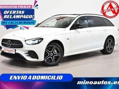 Usado Mercedes E300 AMG line 306 CV (225 kW) 2021 Blanco Familiar