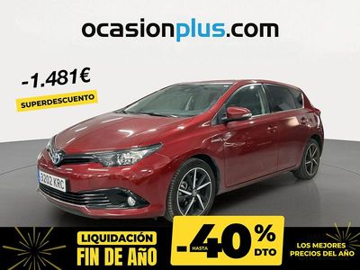 Rojo Usado 2018 Toyota Auris Hybrid Berlina | 16.300 € (Precio justo)