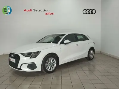 Usado Audi A3 Sportback 110 CV (80 kW) 2021 Blanco Utilitario