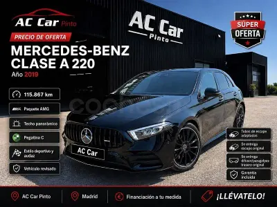 Usado Mercedes A220 190 CV (139 kW) 2019 Negro Berlina