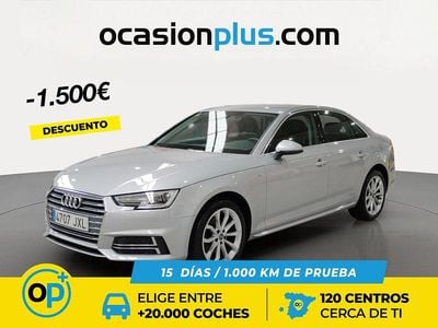 Usado Audi A4 S-Line 150 CV (110 kW) 2017 Gris Berlina