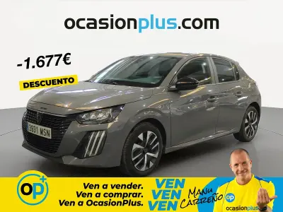 Usado Peugeot 208 Active 100 CV (73 kW) 2024 Gris Utilitario