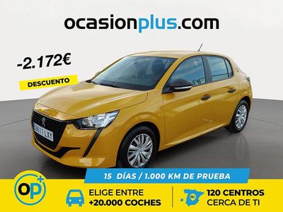 Usado Peugeot 208 75 CV (55 kW) 2022 Amarillo Utilitario