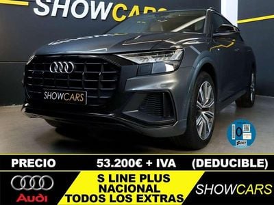 Usado Audi Q8 S-line plus 462 CV (339 kW) 2022 Gris SUV