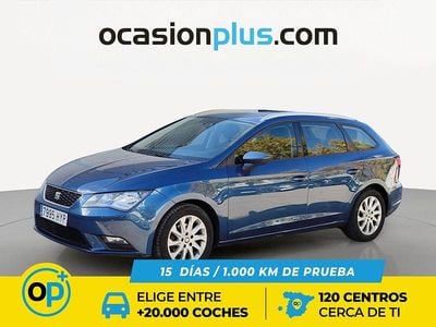 Usado Seat Leon Style 105 CV (77 kW) 2014 Azul Monovolumen