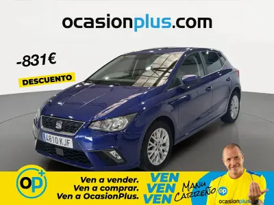 Usado Seat Ibiza Style 95 CV (69 kW) 2018 Azul Utilitario