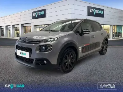 Usado Citroën C3 Feel 110 CV (80 kW) 2018 Gris Utilitario