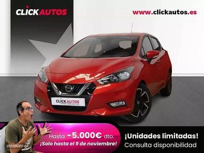 Rojo Usado 2021 Nissan Micra Acenta Utilitario | 11.050 € (Precio justo)