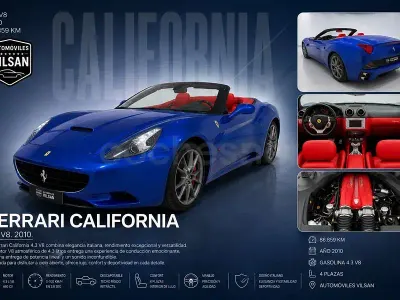 Usado Ferrari California 460 CV (338 kW) 2010 Azul Descapotable