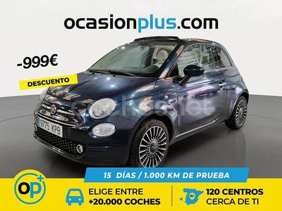 Azul Usado 2018 Fiat 500C Lounge Descapotable | 10.990 € (Precio justo)