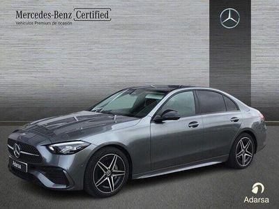 Gris selenita Usado 2025 Mercedes C220 AMG line Berlina | 50.900 € (Caro)