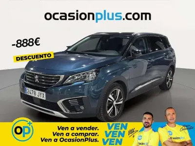 Usado Peugeot 5008 Allure 120 CV (88 kW) 2017 Azul SUV