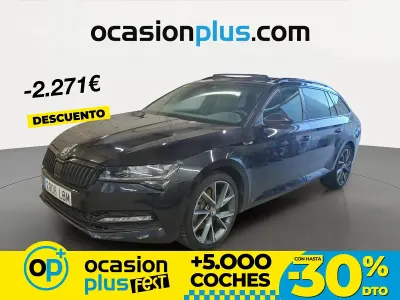 Usado Skoda Superb SportLine 272 CV (200 kW) 2019 Negro Familiar