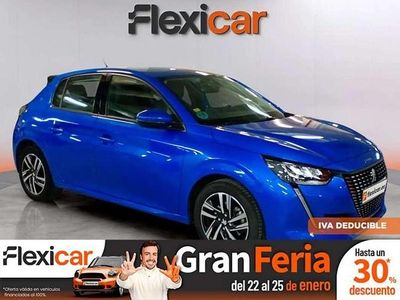 Usado Peugeot 208 Allure 101 CV (74 kW) 2020 Azul Utilitario