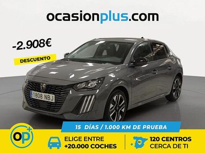 Usado Peugeot 208 Allure 100 CV (73 kW) 2025 Gris Utilitario