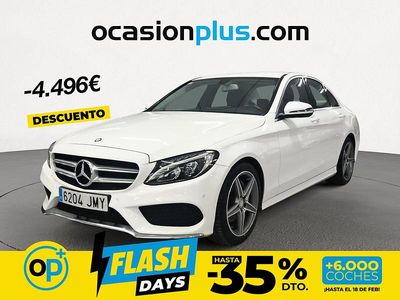 Usado Mercedes C220 AMG 170 CV (125 kW) 2016 Blanco Berlina