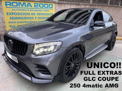 Usado Mercedes GLC250 AMG line 211 CV (155 kW) 2018 Gris Coupe