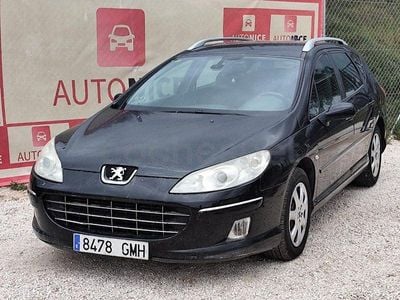 Usado Peugeot 407 110 CV (80 kW) 2009 Negro Familiar