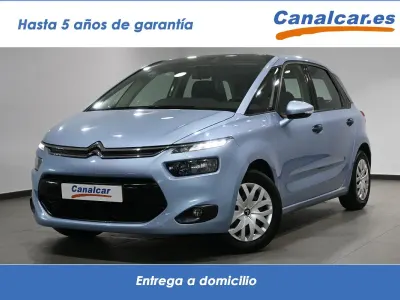 Usado Citroën C4 Picasso Attraction 120 CV (88 kW) 2014 Azul celeste Monovolumen