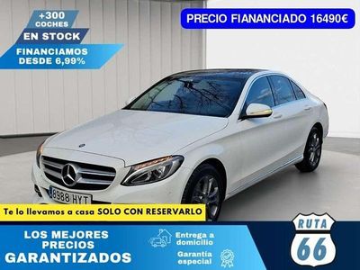 Usado Mercedes C220 170 CV (125 kW) 2014 Blanco Berlina