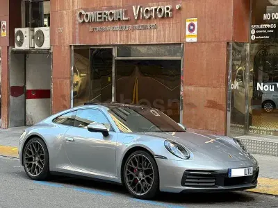 Usado Porsche 911 Carrera 4S 450 CV (330 kW) 2021 Gris / plata Coupe