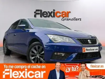 Usado Seat Leon Style 115 CV (84 kW) 2018 Azul Berlina