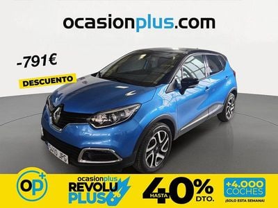 Usado Renault Captur Zen 90 CV (66 kW) 2016 Azul SUV
