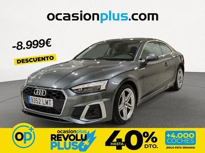 Usado Audi A5 S-Line 163 CV (119 kW) 2021 Gris Coupe