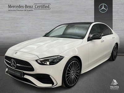 Usado Mercedes C220 AMG line 200 CV (147 kW) 2025 Blanco Berlina