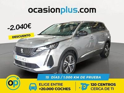 Usado Peugeot 5008 Allure 130 CV (95 kW) 2022 Gris SUV